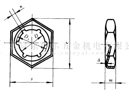 GB/T 805-88 扣紧螺母